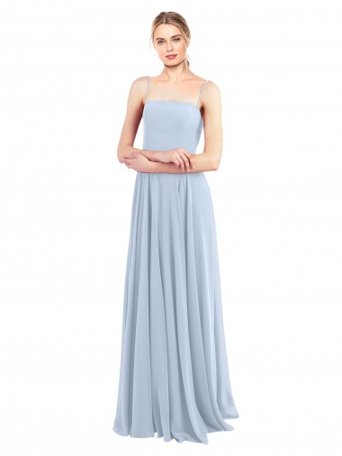Fornecedor de Lombar Sem Mangas Alças finas Linha A Chiffon Vestidos de Festa / Vestidos de Madrinha