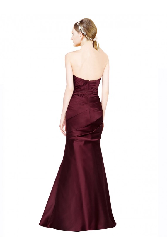 Fornecedor de Lombar Sem Mangas Amor Sereia Cetim Vestidos de Madrinha / Vestidos de Noite / Vestidos de Festa