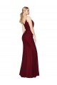 Fornecedor de Costas em V Sem Mangas Decote V Sereia Chiffon Longo Vestidos de Madrinha / Vestidos de Noite / Vestidos de Festa