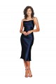 Fornecedor de Sem Mangas Alças finas Bainha Cetim Sedoso Vestidos de Madrinha / Vestidos de Noite / Vestidos de Festa