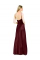 Fornecedor de Sem Mangas Alças finas Linha A Cetim Elástico Vestidos de Madrinha / Vestidos de Noite / Vestidos de Festa