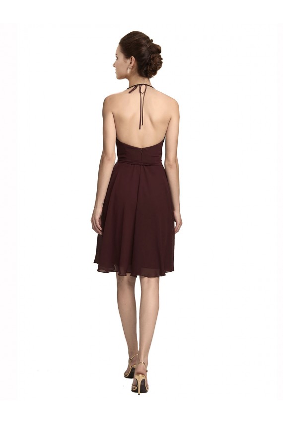 Fornecedor de Sem Mangas Alças finas Linha A Chiffon Vestidos de Madrinha / Vestidos de Cocktail / Vestidos de Homecoming