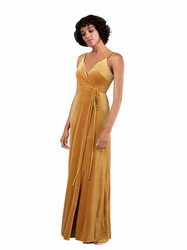 Fornecedor de Costas em V Sem Mangas Decote V Coluna Veludo Elástico Vestidos de Madrinha / Vestidos de Noite / Vestidos de Festa