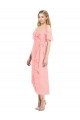 Fornecedor de Ombro Frio Alças finas Trombeta Chiffon Curto Vestidos de Madrinha