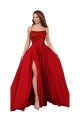 Fornecedor de Abrir de volta Sem Mangas Alças finas Linha A Spandex & Renda Vestidos de Madrinha / Vestidos de Festa